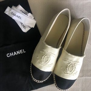 Chanel Canvas Espadrilles.